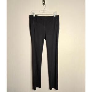 Eileen Fisher Stretch Knit Skinny Pant With Zip Pockets Black 6 Office Casual